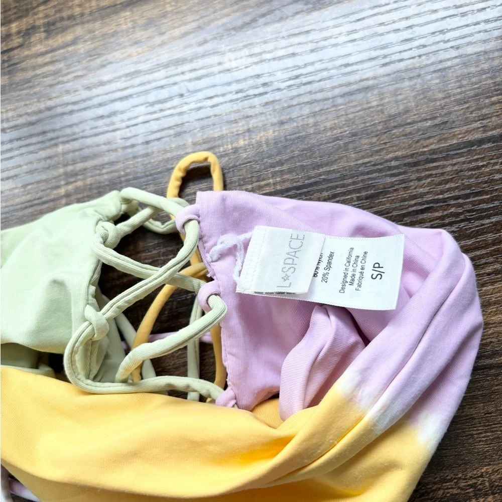 LSpace Beach Wave bikini top pastel size SM L*SPACE